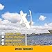 5000W 48V Vertical Wind Turbine Generator Kit - Complete Windmill System for Home, Business & Industrial Energy Supply - Efficient Power Generation with Controller