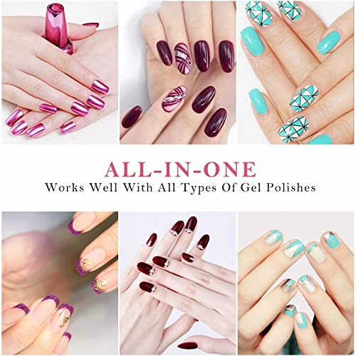 Gleevia UV Nail Dryer Lamp Automaic Senson 45 UV Light 4 Timer 10 30 60 90S Professional Manicure Pedicure for UV Gel, UV Builder, Gel Nail Polish Dryer (Sun X5 Plus_54W, Pink) - Image 4