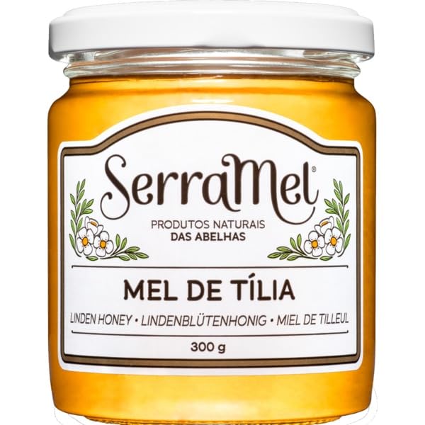 SERRAMEL - Lindenhonig - Produkt von Portugal - 300gr x 4 Flaschen