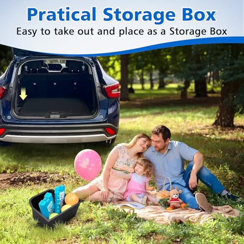 Image of Karltys Rear Trunk Side Organizer for Chevy Trax 2024-2026, Left Side Trunk Storage Box with Lid, Waterproof Hidden Cargo Storage Bin for Chevrolet Trax Accessories