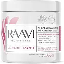 Raavi Profissional - Creme de Massagem Corporal Ultradeslizante 500g