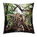 Jurassic World Jurassic Park Coussin décoratif Motif dinosaure 40 x 40 cm