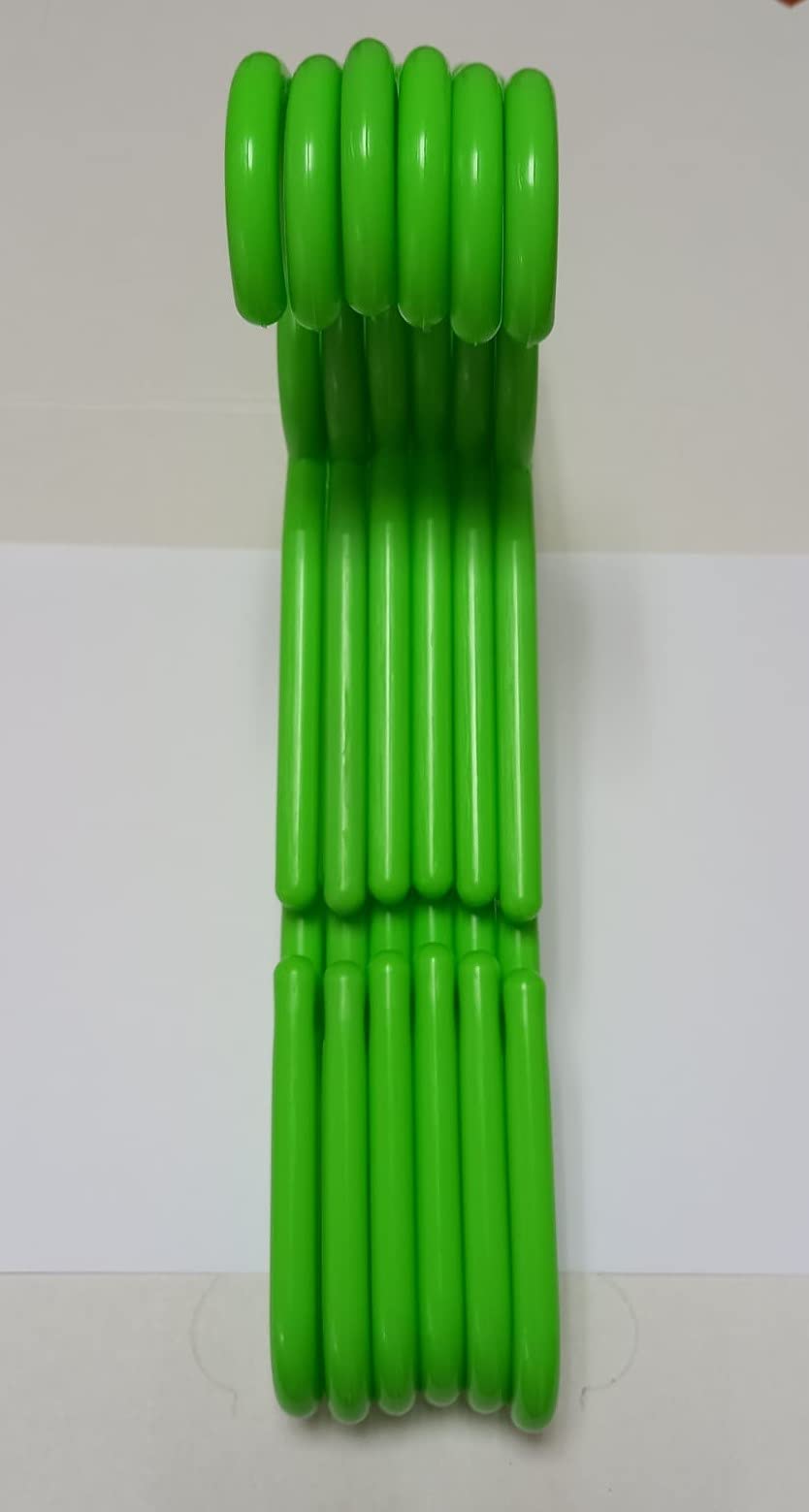 TODO HOGAR All Home Kleiderbügel, Kunststoff, Weiß, Grün, Orange und Fuchsia. 25 und 50 Stück Standard-Kleiderbügel aus Kunststoff, langlebig und schlank, für Erwachsene, 42 cm, grün