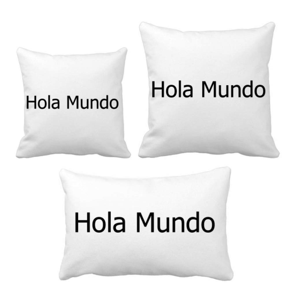 Housse de coussin Hallo World DIYthinker pour canapé et salon
