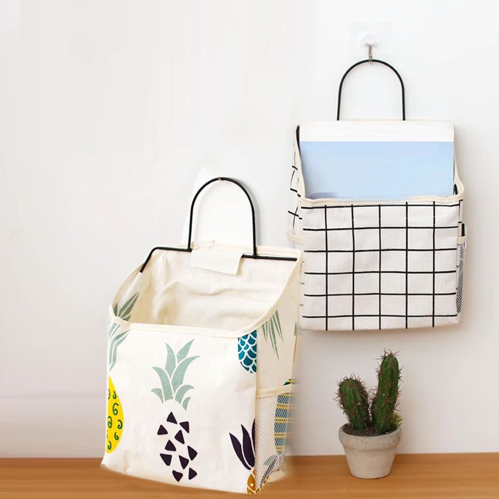 Sac de Rangement Suspendu，Organisateur de Chevet for Le lit，Organisateur Suspendu Polyvalent for la Maison, Le Bureau, l'école et Le dortoir(Black,L)