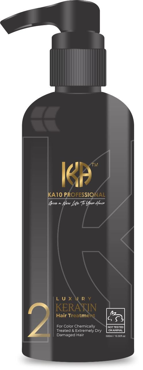 KA10 Professional Luxury Keratin Hair Treatment | Professional Hair Straightening, Smoothing Keratin Treatment For Silky, Smooth Natural Hair - Chocolate Formula |500 ML