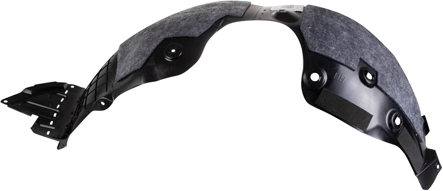 TRQ Front Inner Fender Liner Set Compatible with 2017-2018 Hyundai Santa Fe 2019 Santa Fe XL HY1248165 HY1249165