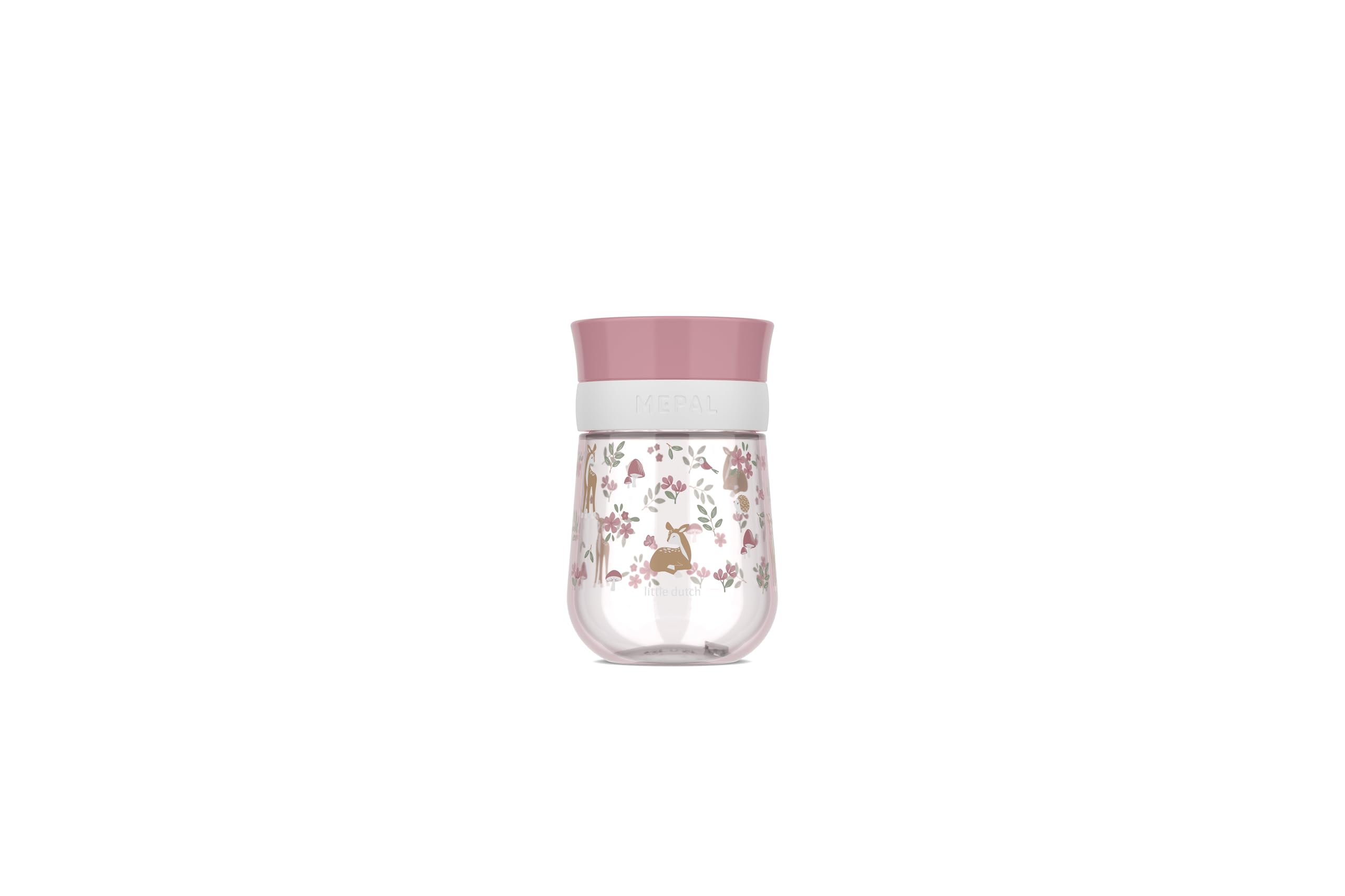 Mepal - Gobelet d'Apprentissage 360° Mio Little Dutch - Étanche - Bord à 360° pour boire de tous les côtés - Se scelle automatiquement lorsque l'enfant cesse de boire - 300 ml - Fairy Garden