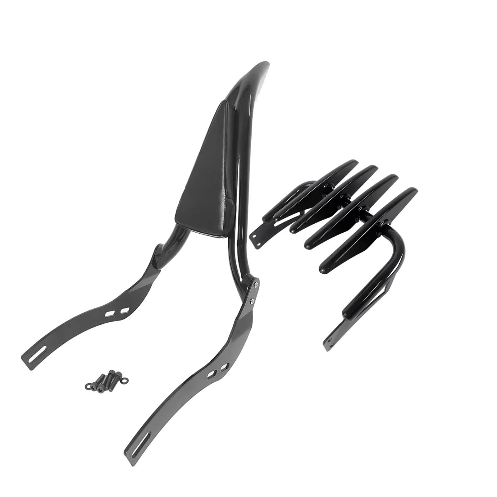 Rear Backrest Fit For Indian Scout Bobber Rogue 2018-2022 Motorcycle Passenger Back Rest Rear Sissy Bar With Luggag Rack Luggage Rack Pad(With Rack)