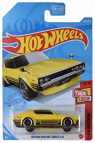 Hot Wheels Nissan Skyline 2000 GT R, Then and Now 9/10 [Yello]
