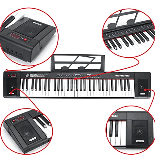 Clavier Piano Piano Électronique Numérique 61 Key Keyboard Musique Piano Débutant Kit Musique Synthétiser Le Contrôleur - Les Beatles, Paul McCartney, John Lennon, RIngo Starr, George Harrison Clavier Piano Piano Électronique Numérique 61 Key Keyboard Musique Piano Débutant Kit Musique Synthétiser Le Contrôleur – Image 6