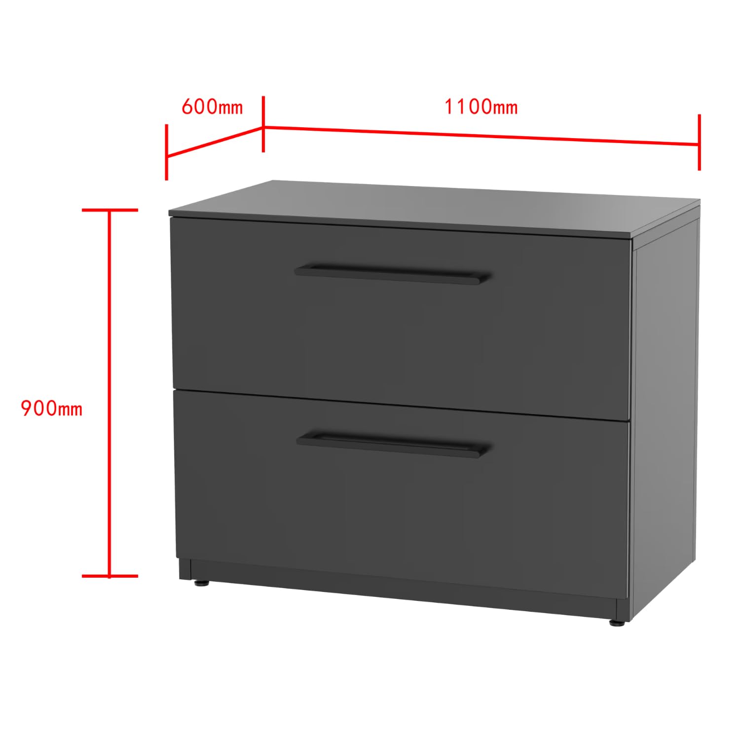 Cuisine extérieure 110 Module tiroirs Plan de Travail HPL 15 mm Acier galvanisé thermolaqué Noir Mat 90x110x60 cm