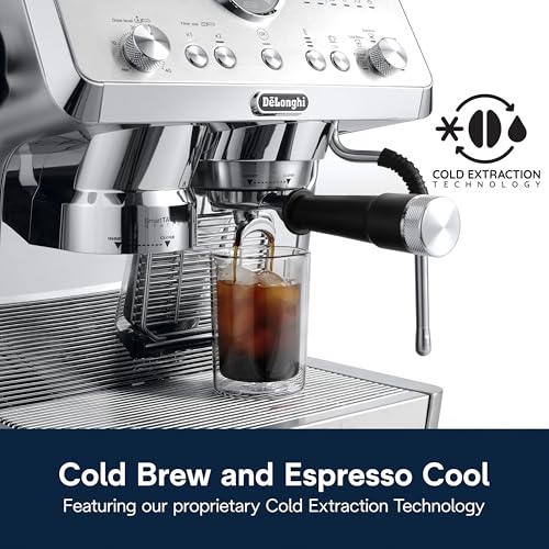 De'Longhi La Specialista Opera Espresso Machine – Cold Brew & Espresso Maker with Smart Tamping, Burr Grinder, Milk Steam Wand/Frother & 19-Bar Pressure – For Lattes & Cappuccinos - Image 6