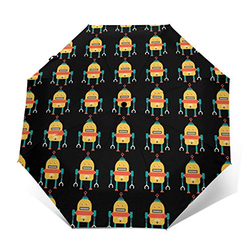 The t Parasol automático de Tres Pliegues Sombrilla Sombrilla Sombrilla