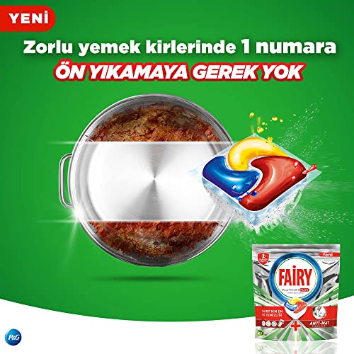 Fairy Platinum Plus Bulaşık Makinesi Deterjanı Kapsülü/Tableti 48 Yıkama Limon Kokulu