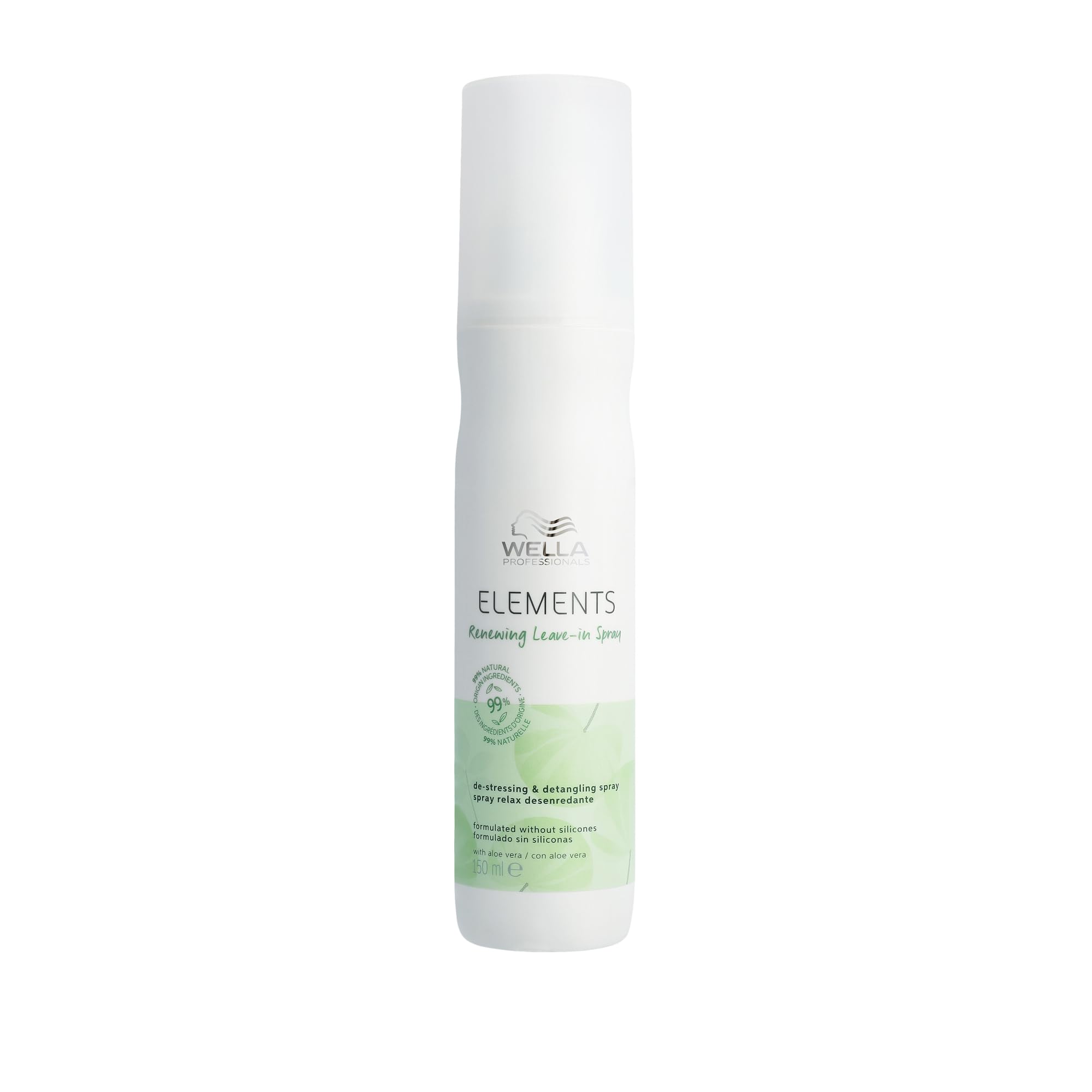 Wella Professionals Elements Renewing Leave-in Conditioner Spray – aufbauende Sprühkur ohne ausspülen – entwirrende Pflege mit Anti Frizz Effekt – für ein glänzendes Finish – 150 ml