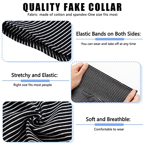 6 Pieces Fake Turtleneck Dickey Collars Half Top Mock Blouse Collar Neck False Turtleneck Neck for Women3