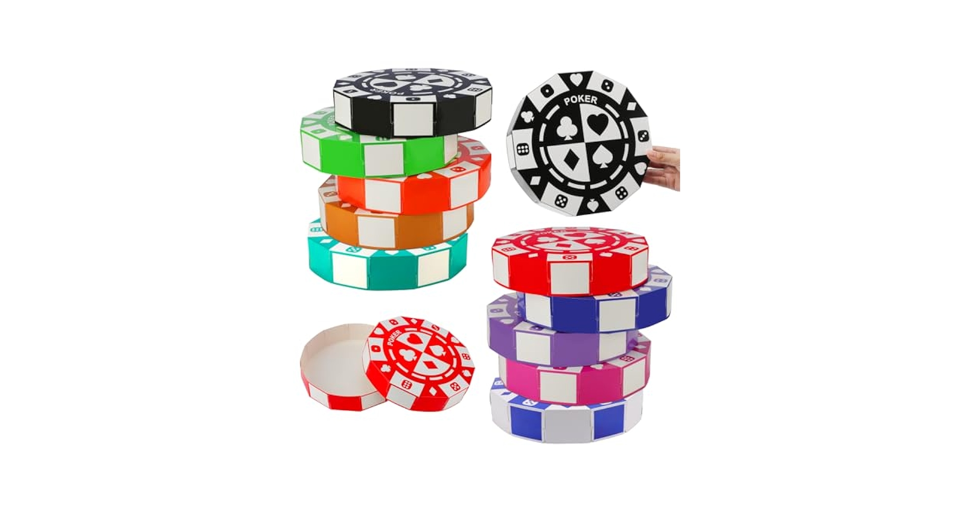 Amazon.com: SAYAYA 10 PCS Casino Theme Party Decor 9 Inch