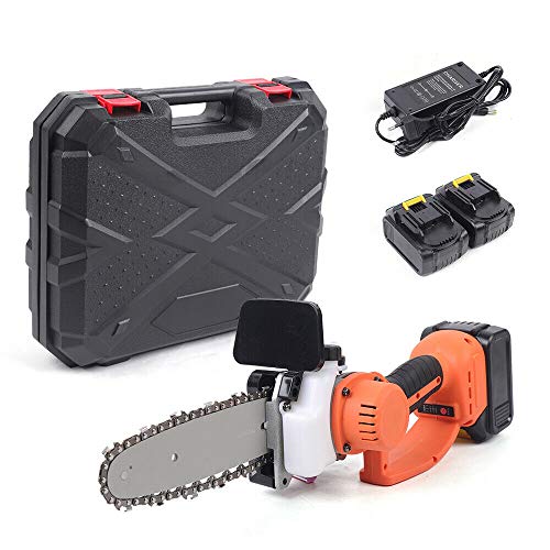 YiWon Akku Kettensäge 18V Motorsäge mit Akku und Ladegerät Elektrische Kettensäge