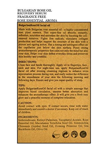 Miniatura 3 de Suero de recuperación de aceite de rosa búlgaro Cuidado orgánico de la piel por Alpha New York 3.4 fl oz33.8oz