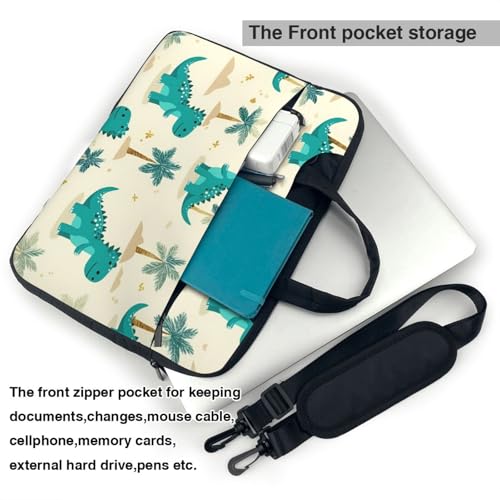 Cartoon Dinosaurs Tree Laptop Bag 14 inch Waterproof miniatura 5
