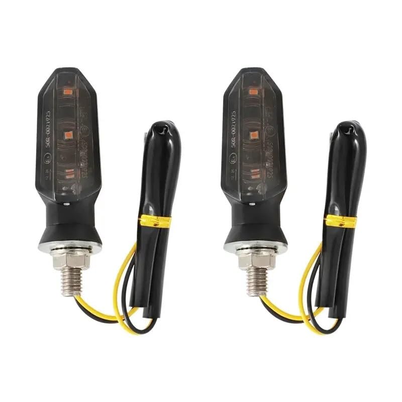 Feux clignotants LED moto universels lampe témoin de signalisation orange 12V