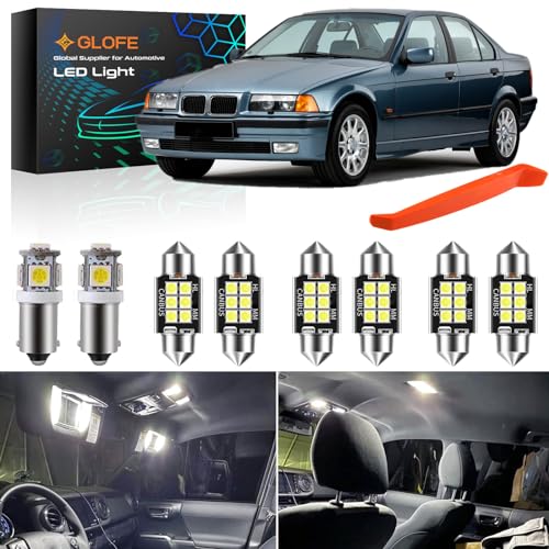 Kit de Bombillas LED Interior Blanco 6000K para BMW E36 miniatura 1