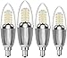 HZSANUE E14 LED Kerze Lampen 12W, 6000K Tageslicht Weiß, 1200lm,Entspricht 100W Glühbirnen,Kleine Edison Schraube Kerze Leuchtmittel, 4-Pack