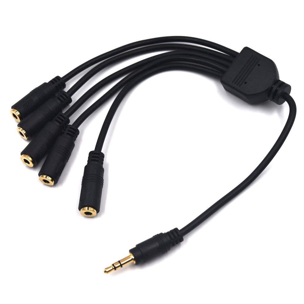 Câble d'extension répartiteur 3,5 mm, prise mâle TRS 3,5 mm vers femelle 3,5 mm TRS 3,5 mm (TRS 3,5 mm)