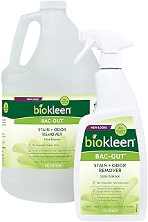 Sponsored Ad - Biokleen Bac-Out Stain Remover for Clothes - 32 Ounce and Gallon Refill - Enzymatic, for Pet Stains, Laundr...