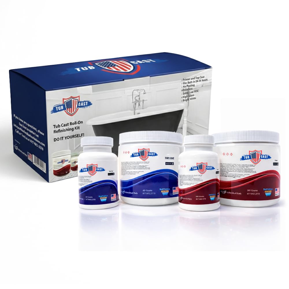 Tub Cast Roll On Bathtub Refinishing Kit by Ekopel