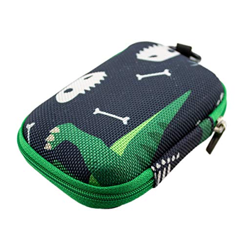 caseroxx Blood Glucose Meter Hard Case Suitable for Freestyle Libre 1/2 / Insulinx / 14 Day in Dinosaur Design, Black - Image 3