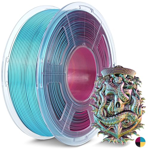 Image of JAYO Silk Quad-Color PLA Filament 1.75mm Red-Yellow-Green-Black 1.1kg, Four-Color Gradient PLA, High Gloss Shine, Smooth Layer Concealment, Fits for Most FDM 3D Printers