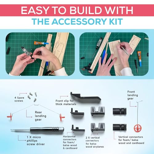 Image of POWERUP 4.0 Balsa Paper Airplane Kit Smartphone Controlled RC Paper Motor | Easy to Fly With Autopilot and Gyro Stabilizer. Great Gadget Gift for Hobbyist Pilots or Tinkerers. Durable Flight Module