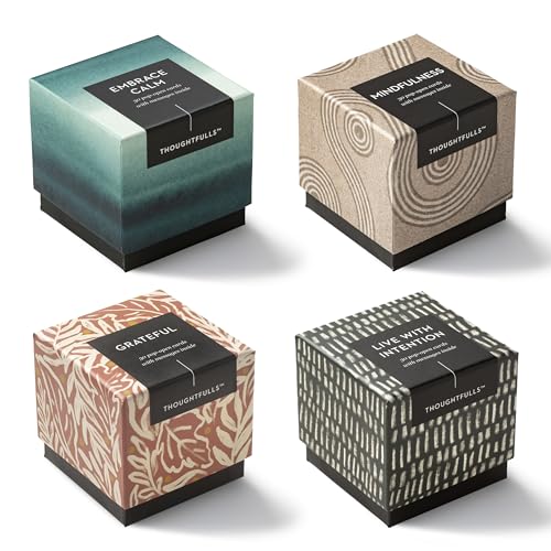 Compendium ThoughtFulls Pop-Open Cards &mdash; 4-Pack of Embrace Calm, Mindfulness, Live with Intention, Grateful &ndash; 120 Pop-Open Cards, Each with a Different Message Inside