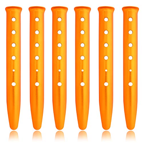 HIKEMAN 6 estacas para Tienda de campaña de Nieve y Arena  Ligeras de aleación de Aluminio