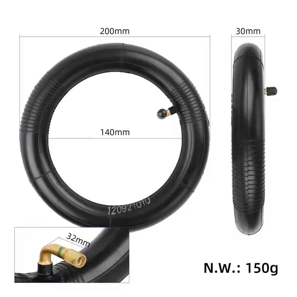Roues tubeless et chambre à air 8,5" x 3 pouces 8 1/2 x 2 (50-134) Compatible avec trottinette Kugokirin G2 Pro, Zero 9/Inokim Light 2, Pneu Offroad Tout-Terrain Scooter (2)