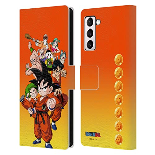 Housse Dragon Ball Samsung S21+ 5G Étui Portefeuille Cuir pour Fan