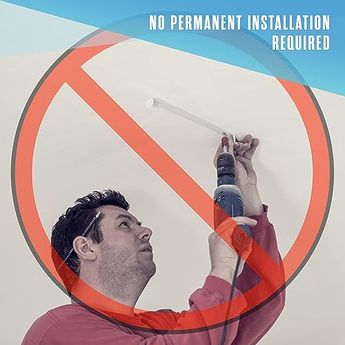 Houseables Aerial Silks, Aerial Yoga Stand, Yoga Swing Stand, Ariel Silks For Home, Ariel Swing, 10 FT Steel Frame, 13 YD Teal Fabric, Hammock, Gymnastics, Acrobatics, Indoor, Equipment Set, Portable