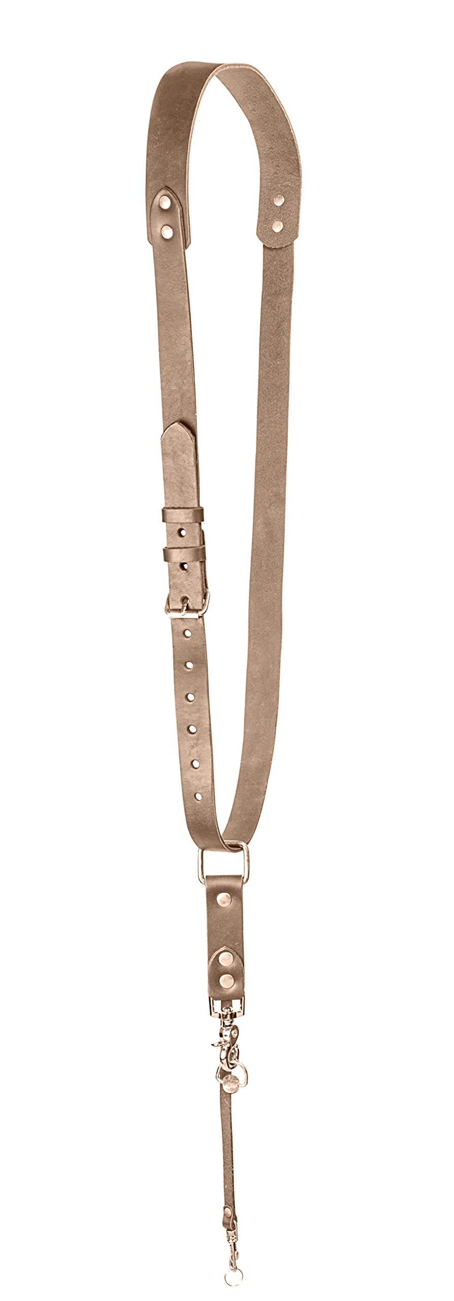 Leather Camera Strap for One Camera - Professional Single Leather Harness Shoulder Strap Quick Release Gear DSLR/SLR