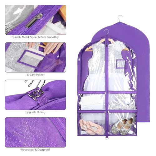 40'' Dance Costume Garment Bag(7 Pack & 2 Colors)4