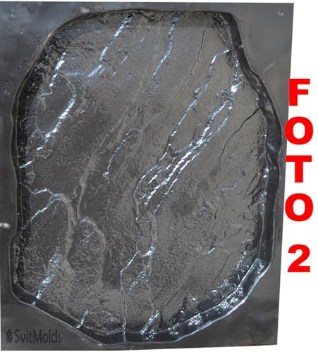 SvitMolds Concrete Mold DIY Big Stepping Stone Flagstone Durable Mold for Concrete, Concrete Mold, Cement Mold, Paver Mold, Garden Decor Mold, Pavers for Garden Walkway, Concrete Walkway S71 - Thumbnail 2