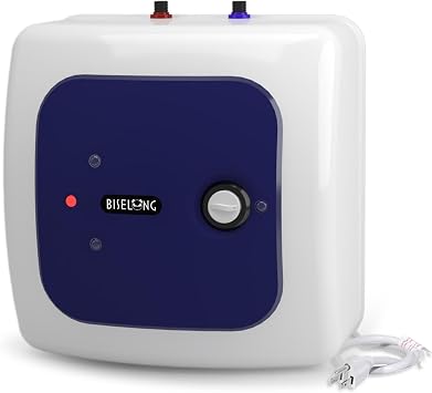 110V-120V 1500W Small Electric Under Sink Tank 8 Gallon Hot Water Heater Storage,Food Trucks Instant RV TR Trailer Kitchen Compact,Wall or Floor Mounted, Easy to Install,30L