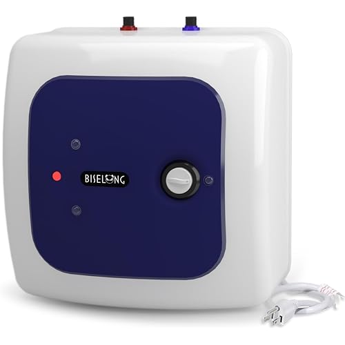 110V-120V 1500W Small Electric Under Sink Tank 8 Gallon Hot Water Heater Storage,Food Trucks Instant RV TR Trailer Kitchen Compact,Wall or Floor Mounted, Easy to Install,30L