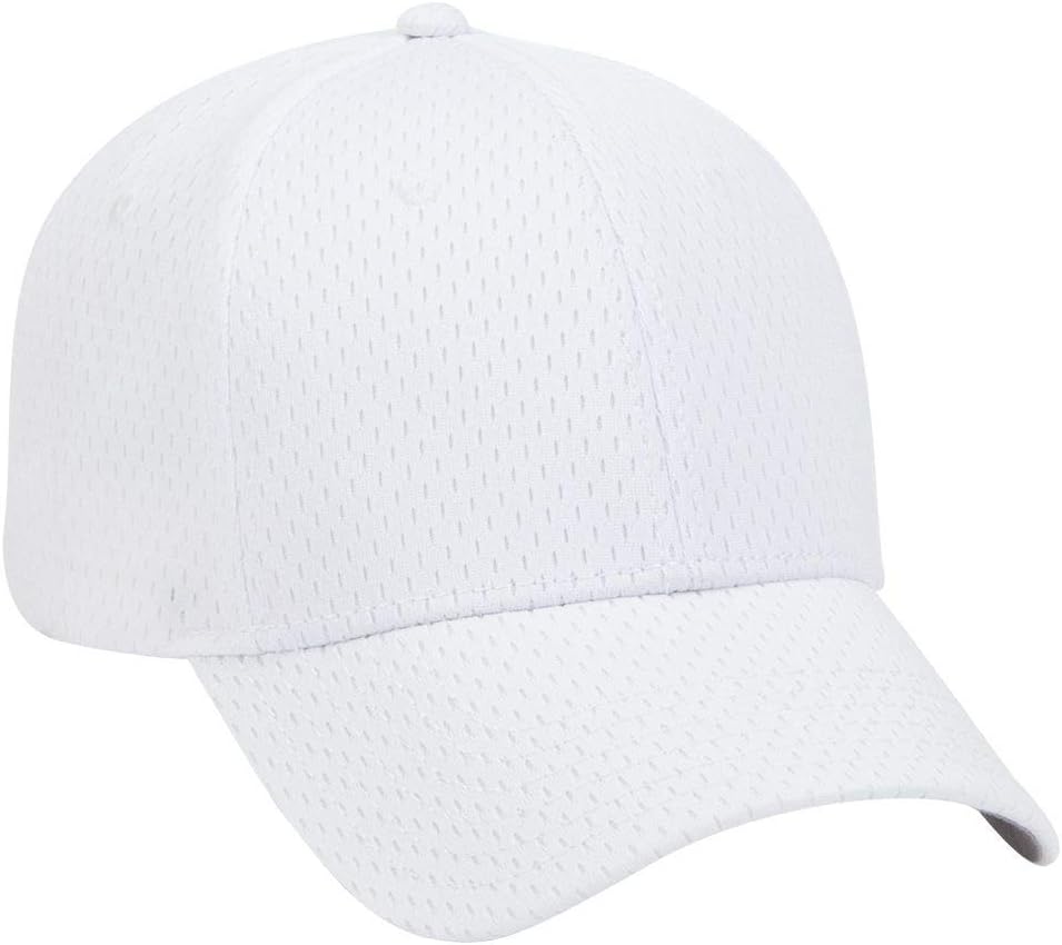 OTTO Polyester Pro Mesh Gray Undervisor 6 Panel Low Profile Baseball Cap