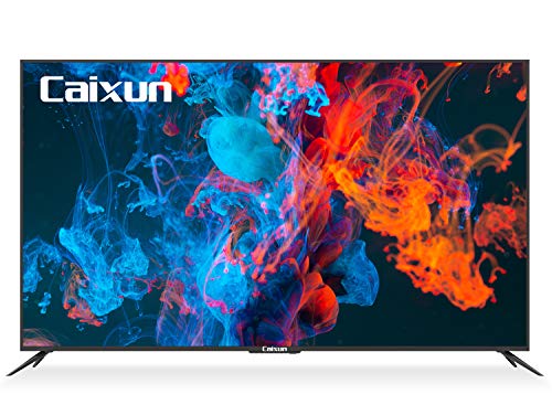 Caixun 75-Inch Smart 4K UHD LED Android TV - Ultra Slim Bezel Large Flat Screen Television with HDR10 and Voice Remote - Support Screen Cast,Built-in Google Assistant (EC75E1A,2020 Model)