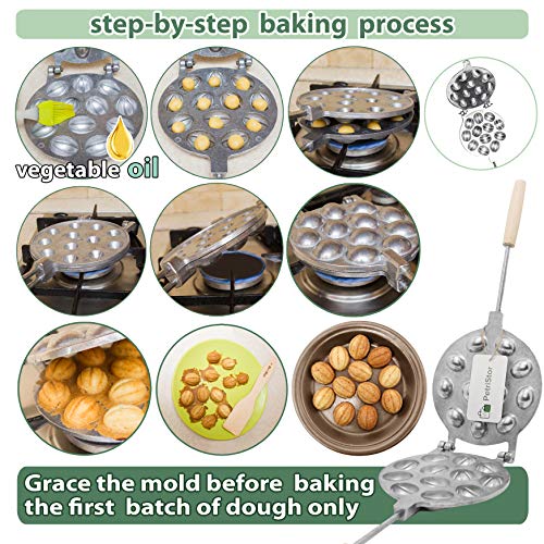 Walnut 12 Cookie Form (Oreshek) Maker Oreshki Rissian Soviet Cookies By Petristor #TOP3