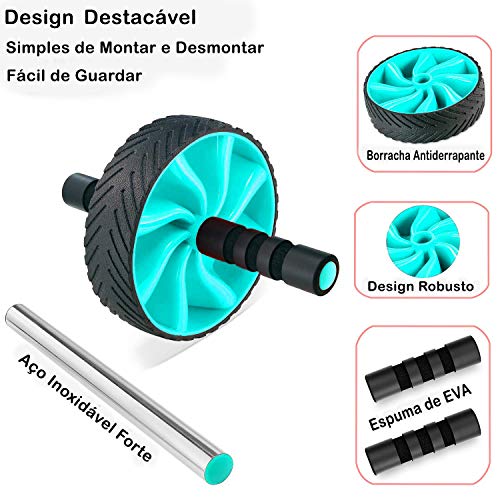 Kit Elástico Tubing Basic 11 Peças + Roda Abdominal Basic