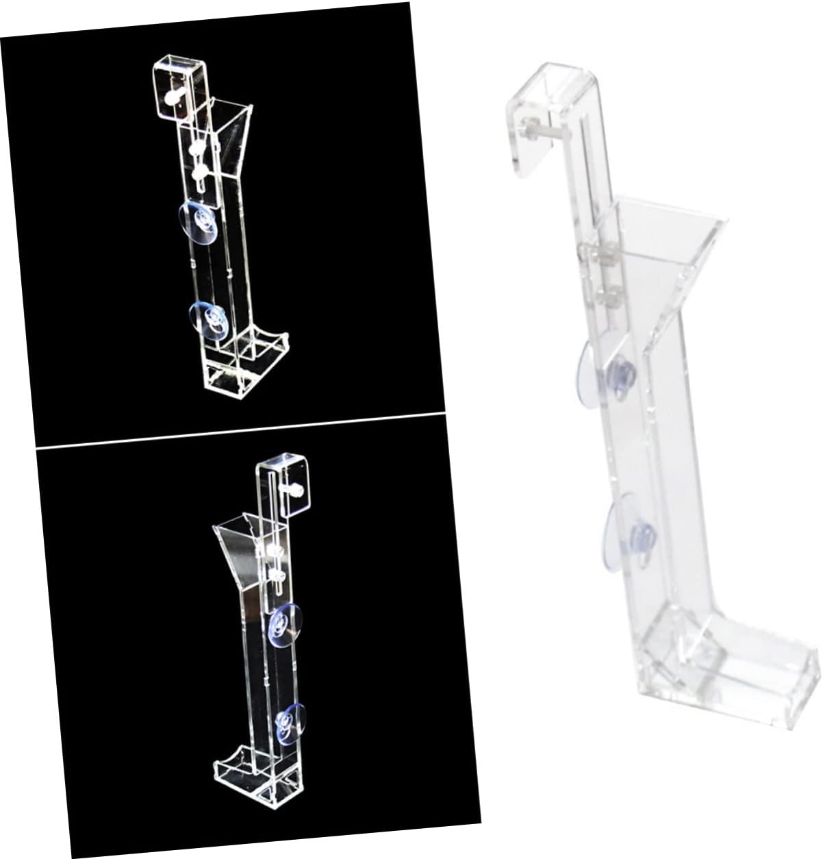 Housoutil 3pcs Acrylic Shrimp Feeder Tube for Aquarium Feeding Tray for Crystal and Cherry Shrimp and Easy to Clean for Fish Tanks