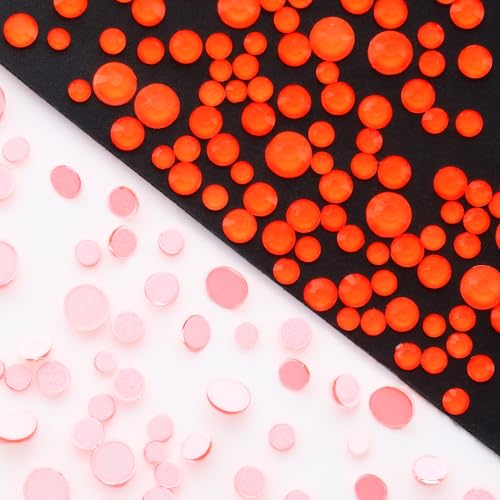 Image of Neon Hyacinth Flatback Rhinestones, Glass Rhinestones for Nail Art and Craft, Glue Fix, Loose Crystal Gemstones(Neon Hyacinth, SS20, 1440pcs, 4.6-4.8mm)